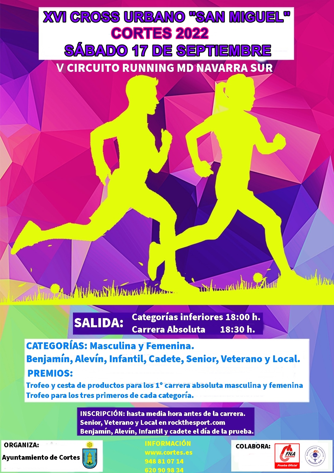 Competiciones de Ruta en el mes de septiembre